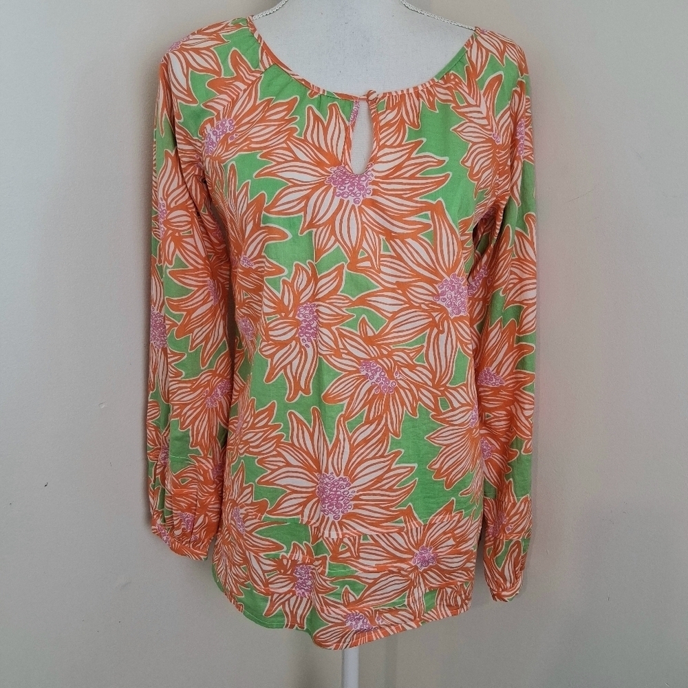 Lilly Pultizer Jemma 100 % Cotton Tunic Size Small